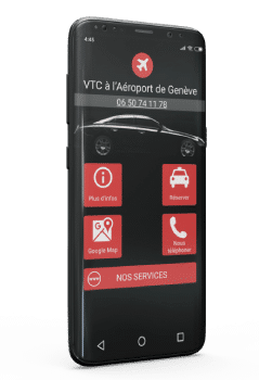 Application android VTC Geneve Aeroport